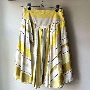 Vintage Chartreuse Pleated Skirt - Size 26”Waist